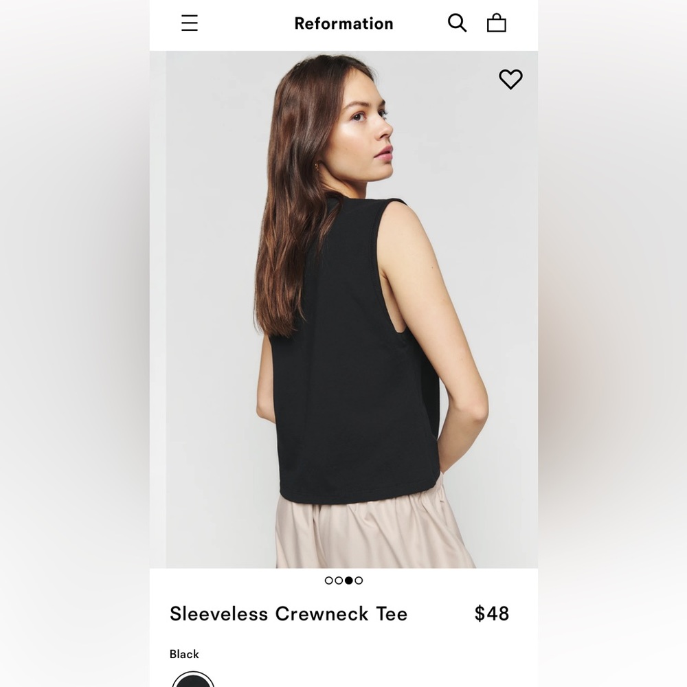 Sleeveless Crewneck Tee - Picture 2 of 5